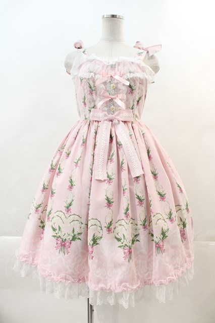 Angelic Pretty / すずらんBouquetジャンパースカート ピンク I-24-05 ...