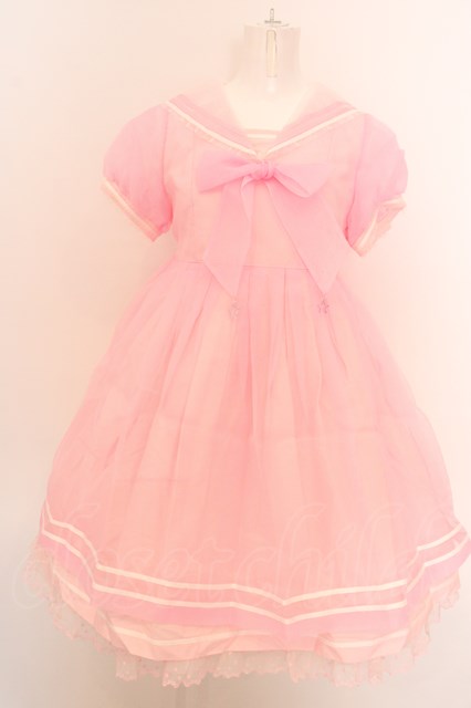 Angelic Pretty / フェアリーマリンワンピース ピンク O-24-03-13-2028-AP-OP-OW-OS