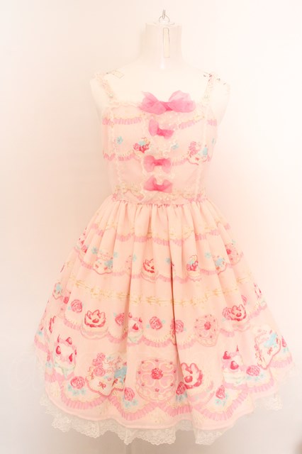 Angelic Pretty / ホイップShow Caseリボンジャンパースカート ピンク ...