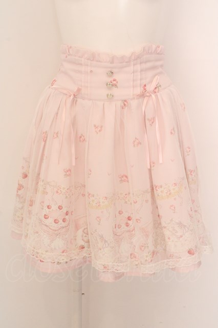 LIZ LISA / Anniversary Cake柄スカート 0 ピンク O-24-04-13-040-LO 