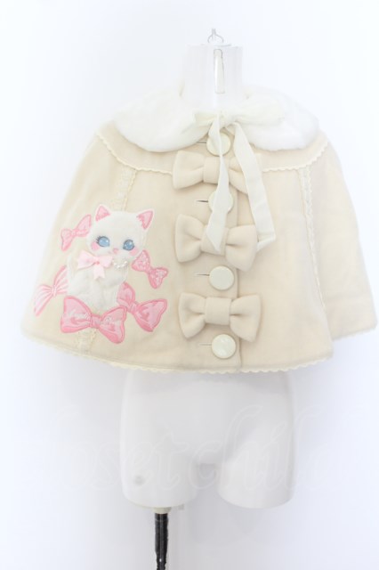 Angelic Pretty / バニラちゃんケープ オフシロ O-24-05-22-015-AP-JA 