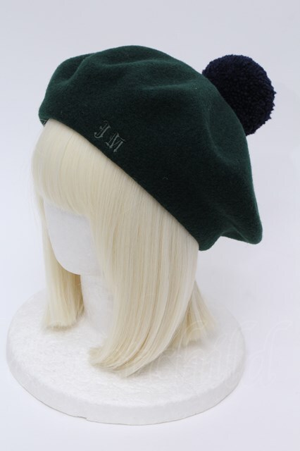 Jane Marple / HAT ポンポンベレー グリーン S-23-12-20-002-JM-ZA-AS