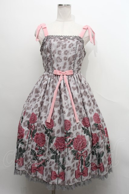 Angelic Pretty / Rebecca Leopardジャンパースカート グレー S-24 