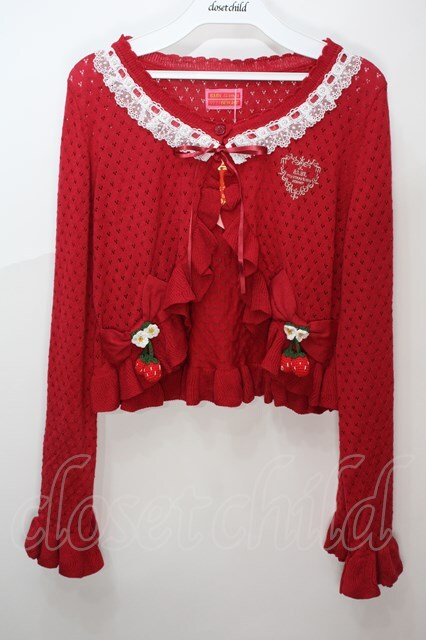 Angelic Pretty / ゆらゆらいちごのStrawberry Gardenボレロ 赤 S-24 